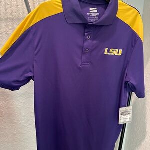 Men's LSU Purple and Yellow Polo Shirt***NWT*** Size S
